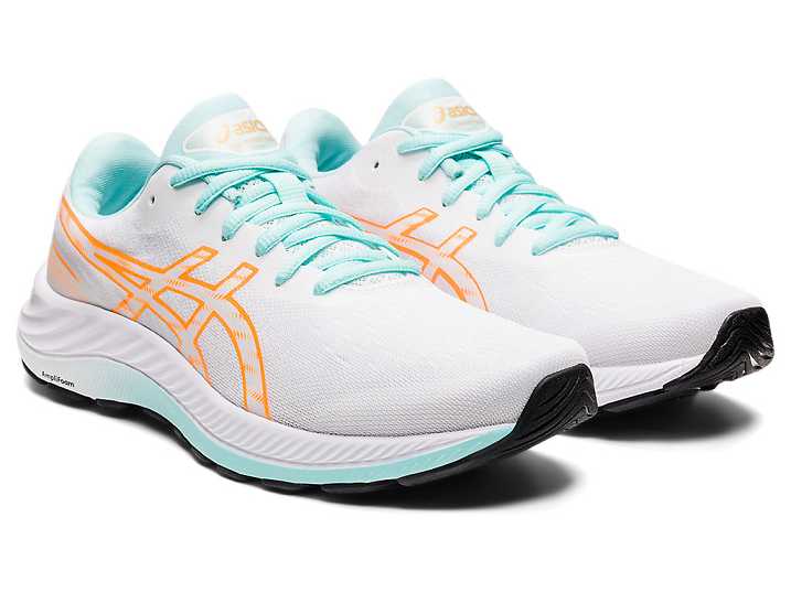 Asics GEL-EXCITE 9 Ženske Pohodni Čevlji Bele Oranžne | Slovenija-1503472