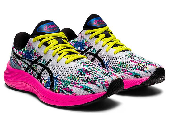 Asics GEL-EXCITE 9 Ženske Pohodni Čevlji Bele Črne | Slovenija-3476081