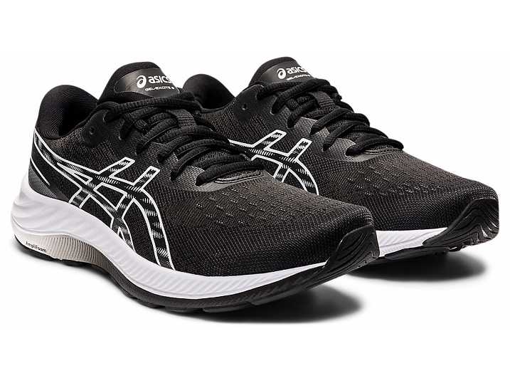 Asics GEL-EXCITE 9 Ženske Pohodni Čevlji Črne Bele | Slovenija-7015428