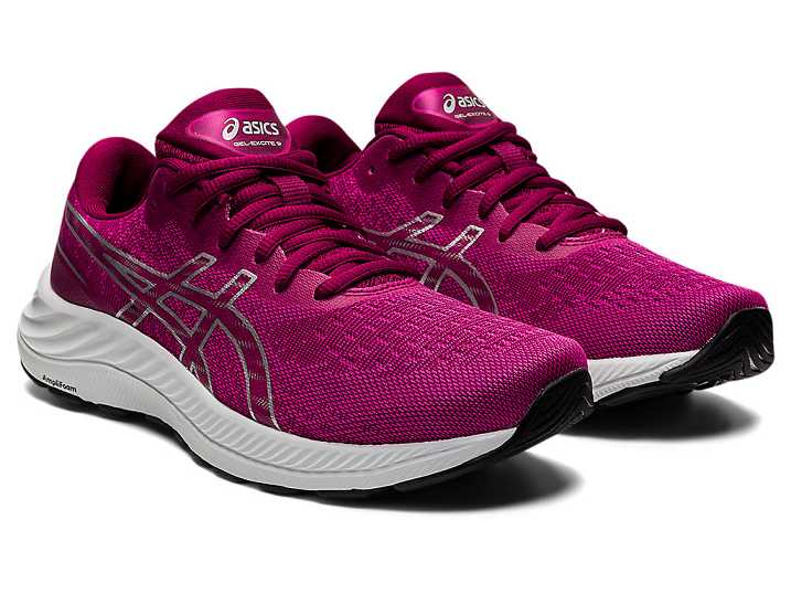 Asics GEL-EXCITE 9 Ženske Pohodni Čevlji Fuksije Rdeče Srebrne | Slovenija-9706423