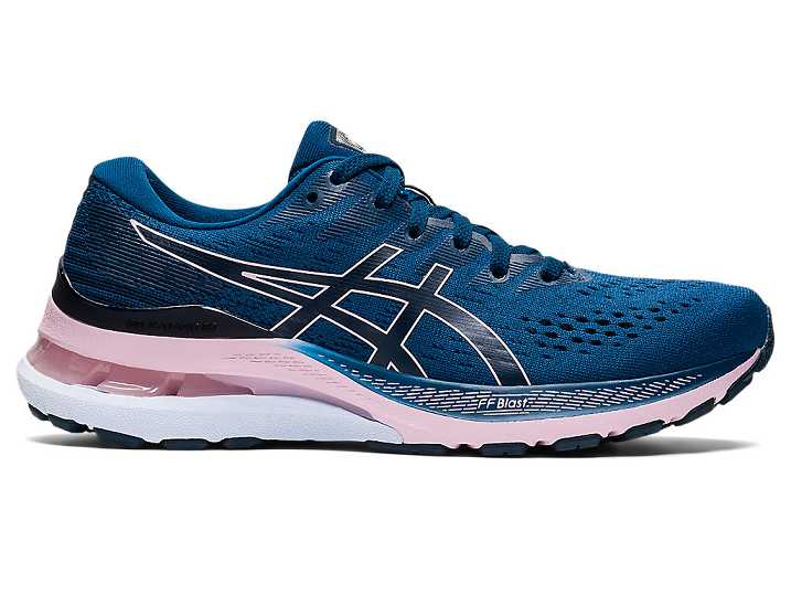 Asics GEL-KAYANO 28 WIDE Ženske Tekaški Čevlji Modre Roza | Slovenija-1085734