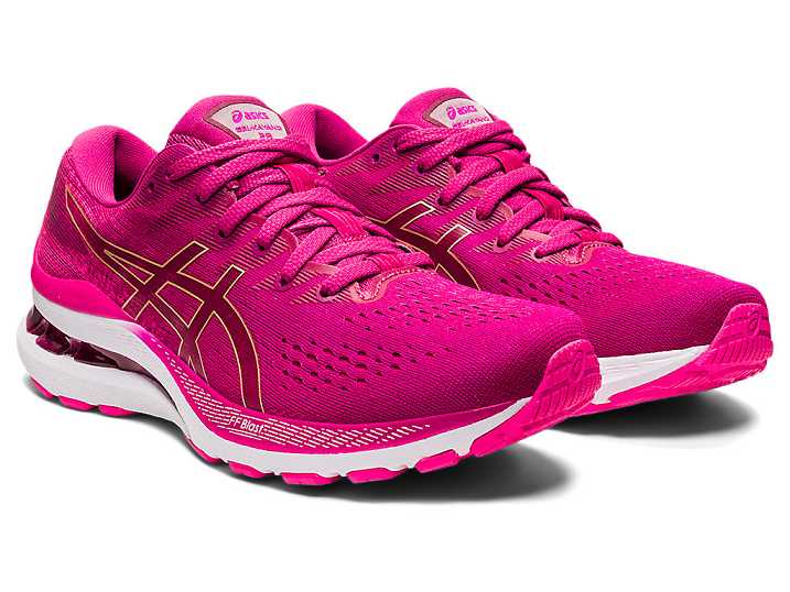 Asics GEL-KAYANO 28 Ženske Tekaški Čevlji Fuksije Rdeče Roza | Slovenija-2304697