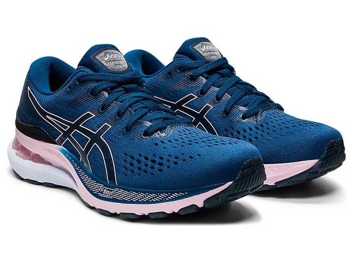 Asics GEL-KAYANO 28 Ženske Tekaški Čevlji Modre Roza | Slovenija-3960582