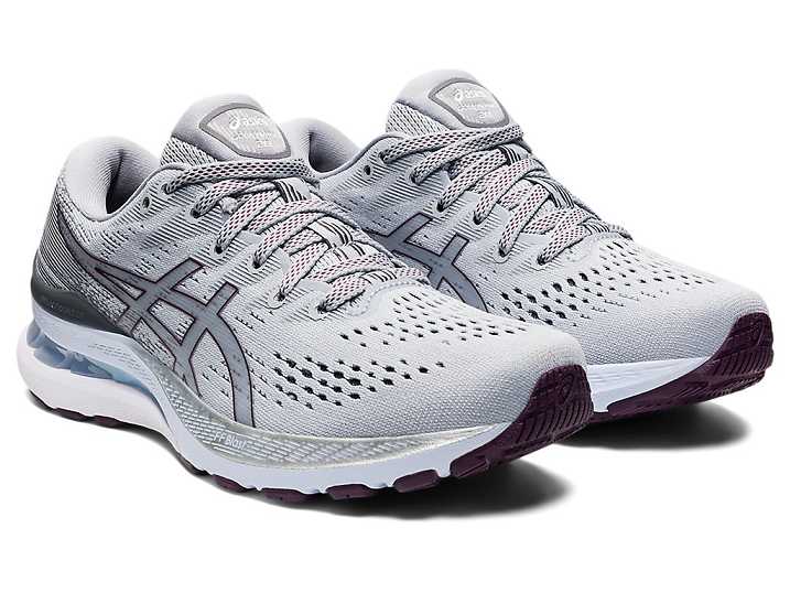 Asics GEL-KAYANO 28 Ženske Tekaški Čevlji Sive Temno Vijolične | Slovenija-6184203