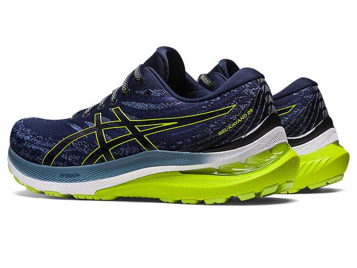 Asics GEL-KAYANO 29 Moški Tekaški Čevlji Temno Modre Svetlo Zelene | Slovenija-2951340