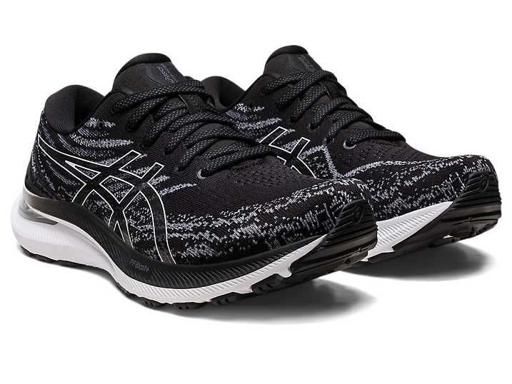 Asics GEL-KAYANO 29 NARROW Ženske Tekaški Čevlji Črne Bele | Slovenija-9215386