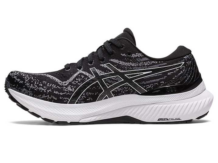 Asics GEL-KAYANO 29 NARROW Ženske Tekaški Čevlji Črne Bele | Slovenija-9215386