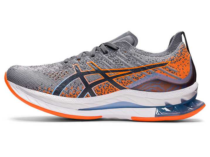 Asics GEL-KINSEI BLAST Moški Tekaški Čevlji Sive Oranžne | Slovenija-2178459