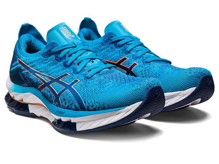 Asics GEL-KINSEI BLAST Moški Tekaški Čevlji Modre Oranžne | Slovenija-3607542