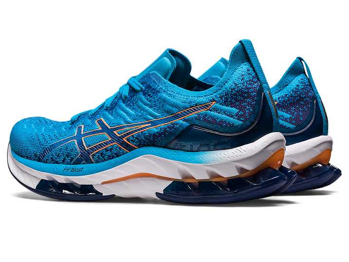 Asics GEL-KINSEI BLAST Moški Tekaški Čevlji Modre Oranžne | Slovenija-3607542