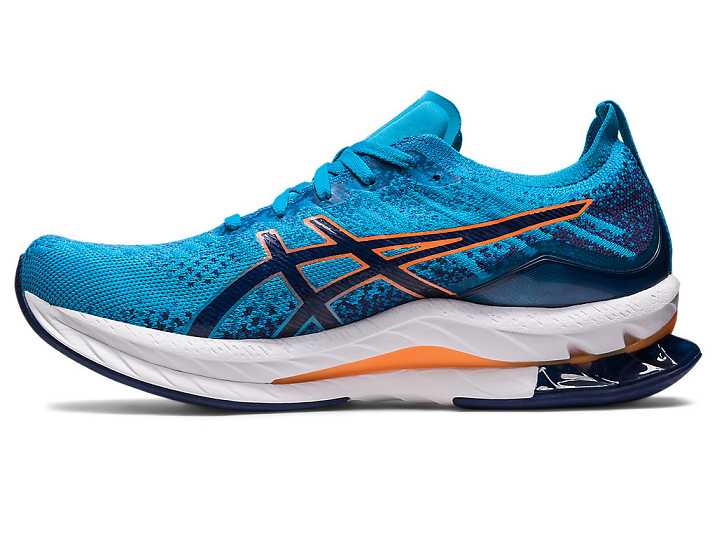 Asics GEL-KINSEI BLAST Moški Tekaški Čevlji Modre Oranžne | Slovenija-3607542