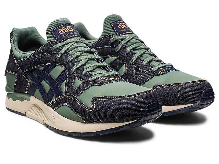 Asics GEL-LYTE V MODERN PATCHWORK Ženske Superge Temno Modre Temno Zelene | Slovenija-7981263