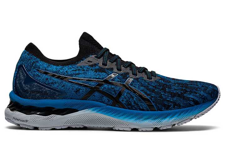 Asics GEL-NIMBUS 23 KNIT Moški Tekaški Čevlji Modre Črne | Slovenija-2457139