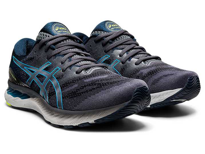 Asics GEL-NIMBUS 23 Moški Tekaški Čevlji Sive Svetlo Turkizna | Slovenija-9516743