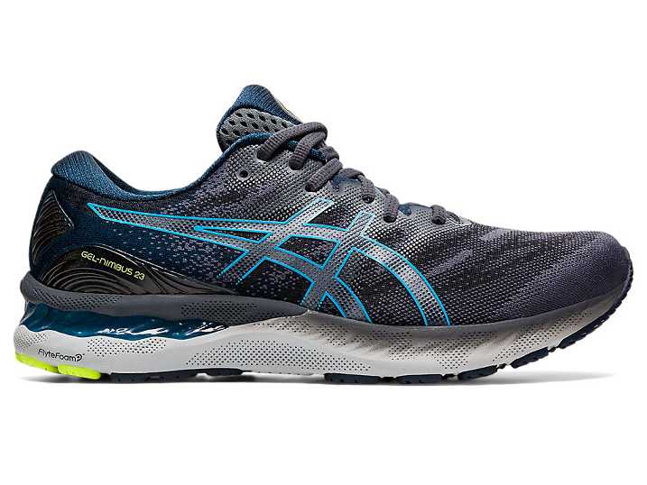 Asics GEL-NIMBUS 23 Moški Tekaški Čevlji Sive Svetlo Turkizna | Slovenija-9516743