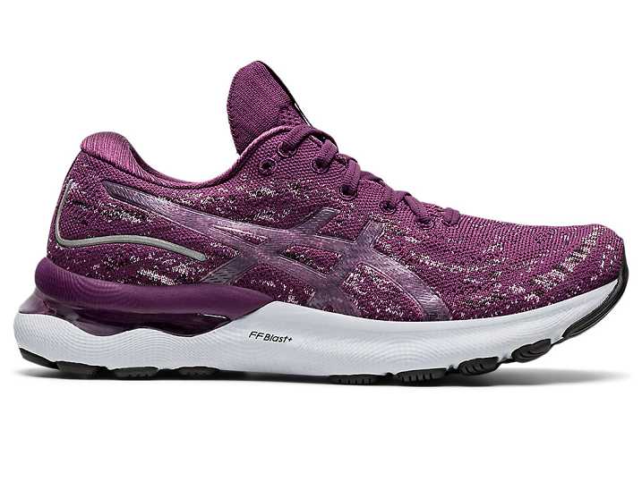 Asics GEL-NIMBUS 24 MK Ženske Tekaški Čevlji Temno Vijolične Roza | Slovenija-0869315