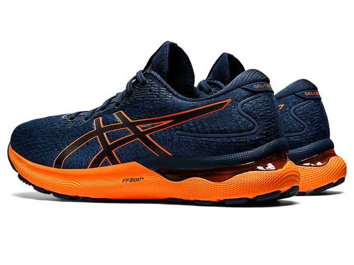 Asics GEL-NIMBUS 24 Moški Tekaški Čevlji Modre Oranžne | Slovenija-2791348