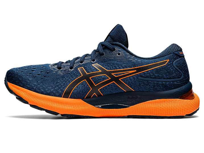 Asics GEL-NIMBUS 24 Moški Tekaški Čevlji Modre Oranžne | Slovenija-2791348