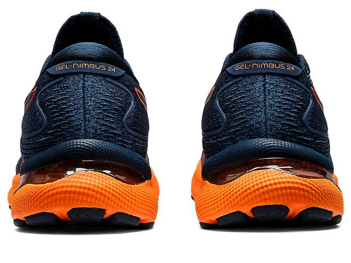 Asics GEL-NIMBUS 24 Moški Tekaški Čevlji Modre Oranžne | Slovenija-2791348