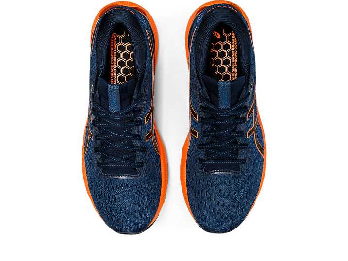 Asics GEL-NIMBUS 24 Moški Tekaški Čevlji Modre Oranžne | Slovenija-2791348