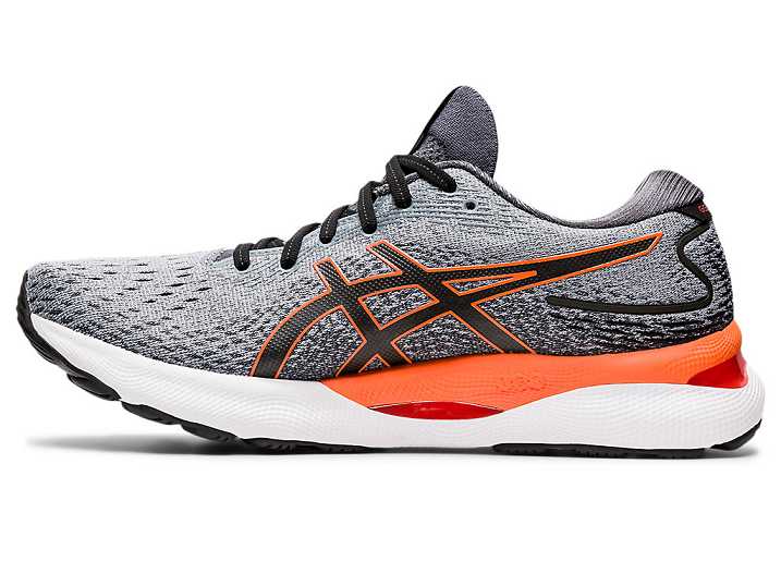 Asics GEL-NIMBUS 24 Moški Tekaški Čevlji Sive Oranžne | Slovenija-9365071