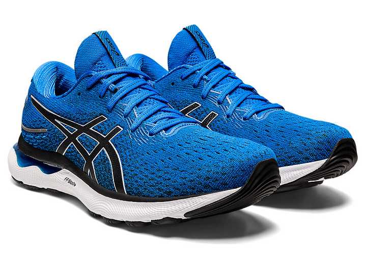 Asics GEL-NIMBUS 24 Moški Tekaški Čevlji Modre Sive | Slovenija-9843261