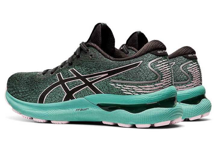 Asics GEL-NIMBUS 24 Ženske Tekaški Čevlji Črne Roza | Slovenija-0581746