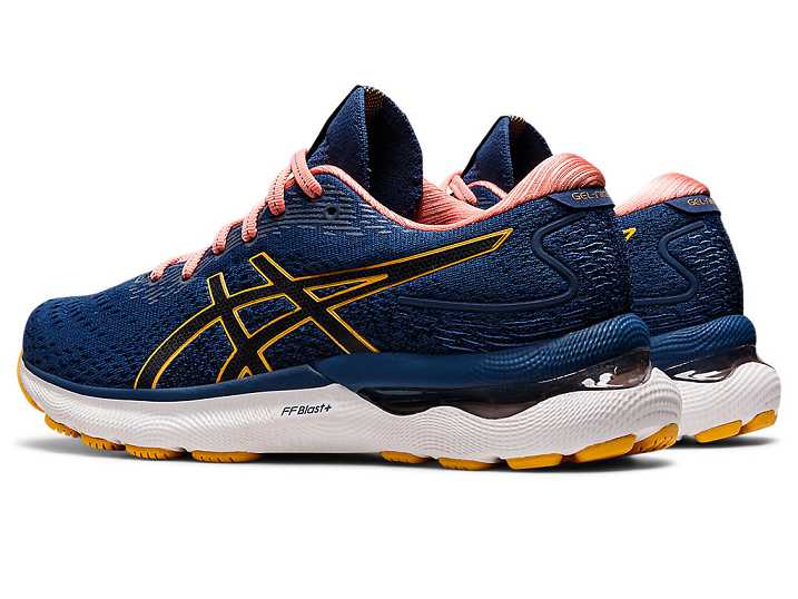 Asics GEL-NIMBUS 24 Ženske Tekaški Čevlji Modre Rumene | Slovenija-1764829