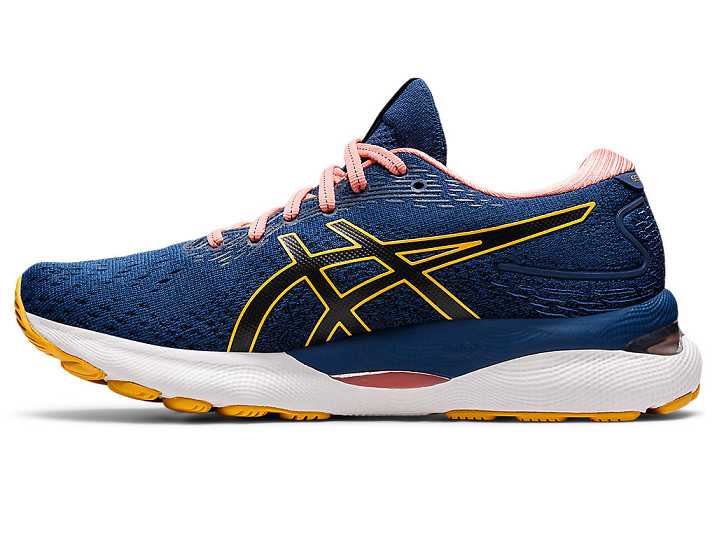 Asics GEL-NIMBUS 24 Ženske Tekaški Čevlji Modre Rumene | Slovenija-1764829