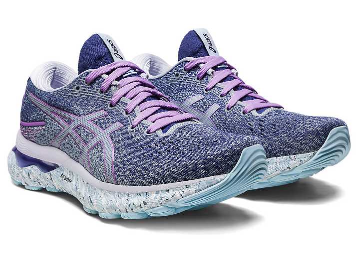 Asics GEL-NIMBUS 24 Ženske Tekaški Čevlji Svetlo Modre Bele | Slovenija-2309487