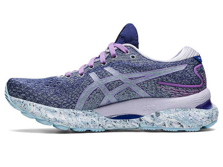 Asics GEL-NIMBUS 24 Ženske Tekaški Čevlji Svetlo Modre Bele | Slovenija-2309487