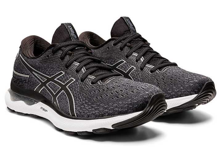 Asics GEL-NIMBUS 24 Ženske Tekaški Čevlji Črne Srebrne | Slovenija-2349185