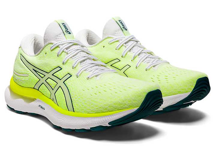 Asics GEL-NIMBUS 24 Ženske Tekaški Čevlji Bele Temno Zelene | Slovenija-3085619