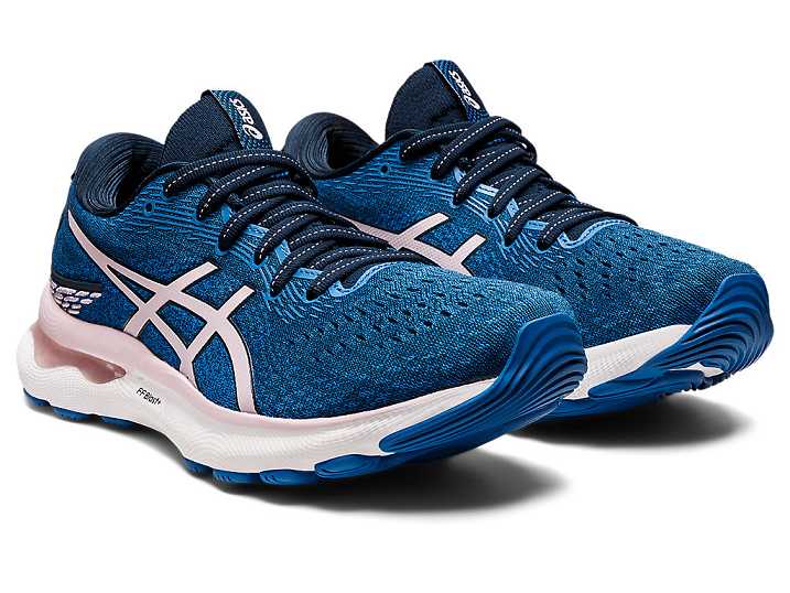 Asics GEL-NIMBUS 24 Ženske Tekaški Čevlji Modre Roza | Slovenija-5904617