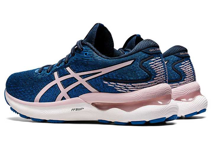 Asics GEL-NIMBUS 24 Ženske Tekaški Čevlji Modre Roza | Slovenija-5904617