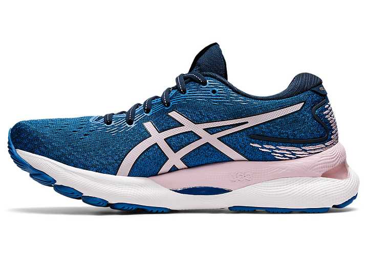 Asics GEL-NIMBUS 24 Ženske Tekaški Čevlji Modre Roza | Slovenija-5904617