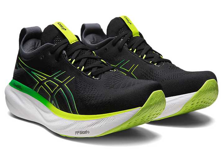 Asics GEL-NIMBUS 25 Moški Tekaški Čevlji Črne Svetlo Zelene | Slovenija-1076349