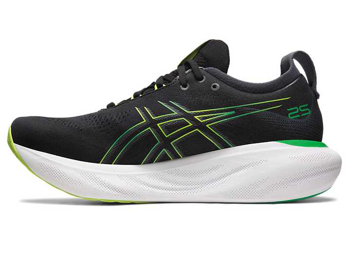 Asics GEL-NIMBUS 25 Moški Tekaški Čevlji Črne Svetlo Zelene | Slovenija-1076349