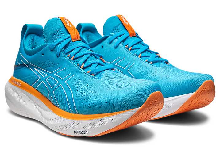 Asics GEL-NIMBUS 25 Moški Tekaški Čevlji Modre Oranžne | Slovenija-2750439