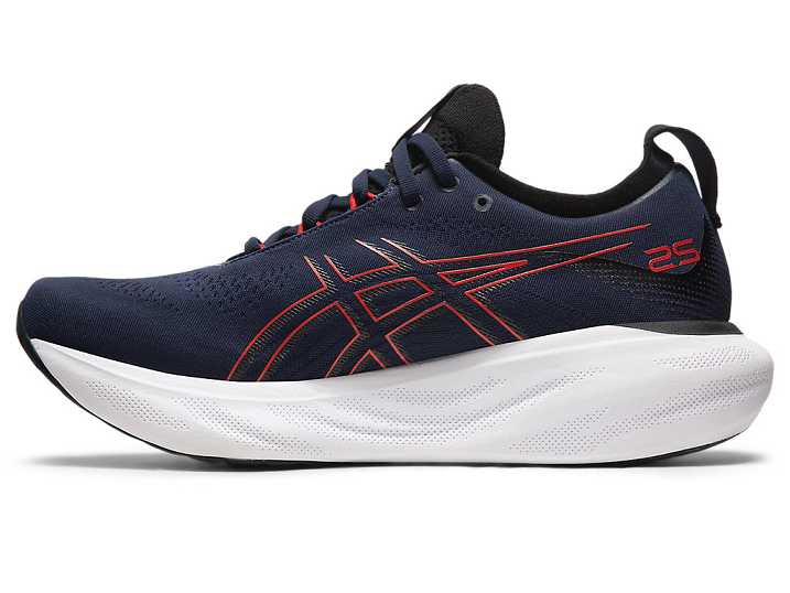 Asics GEL-NIMBUS 25 Moški Tekaški Čevlji Temno Modre Rdeče | Slovenija-2948576