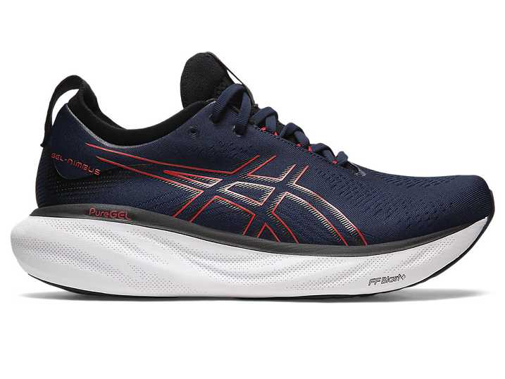 Asics GEL-NIMBUS 25 Moški Tekaški Čevlji Temno Modre Rdeče | Slovenija-2948576