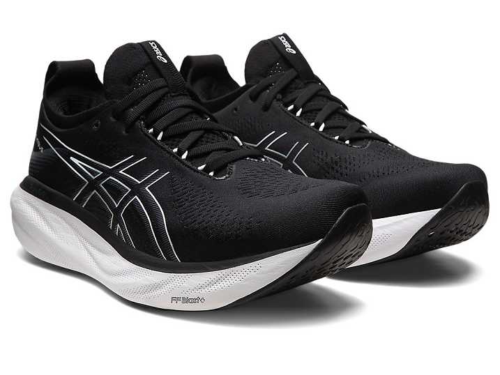 Asics GEL-NIMBUS 25 Moški Tekaški Čevlji Črne Srebrne | Slovenija-3071549