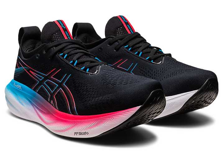 Asics GEL-NIMBUS 25 Moški Tekaški Čevlji Črne Rdeče | Slovenija-6210785