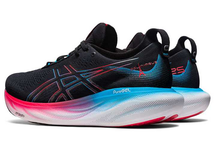 Asics GEL-NIMBUS 25 Moški Tekaški Čevlji Črne Rdeče | Slovenija-6210785