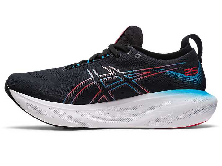 Asics GEL-NIMBUS 25 Moški Tekaški Čevlji Črne Rdeče | Slovenija-6210785