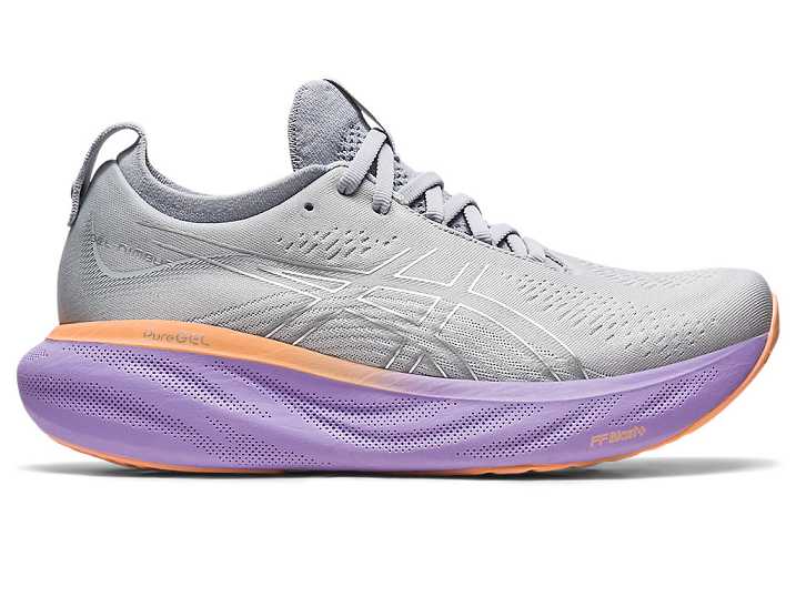 Asics GEL-NIMBUS 25 WIDE Ženske Tekaški Čevlji Sive Srebrne | Slovenija-5123807