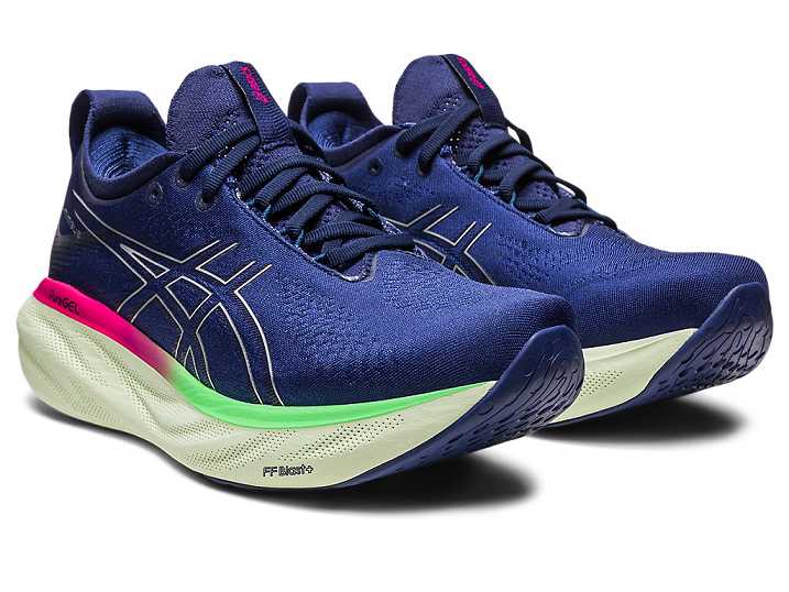 Asics GEL-NIMBUS 25 Ženske Tekaški Čevlji Modre Srebrne | Slovenija-2846730