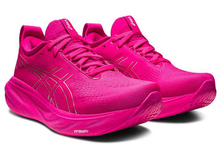 Asics GEL-NIMBUS 25 Ženske Tekaški Čevlji Roza Srebrne | Slovenija-4538096