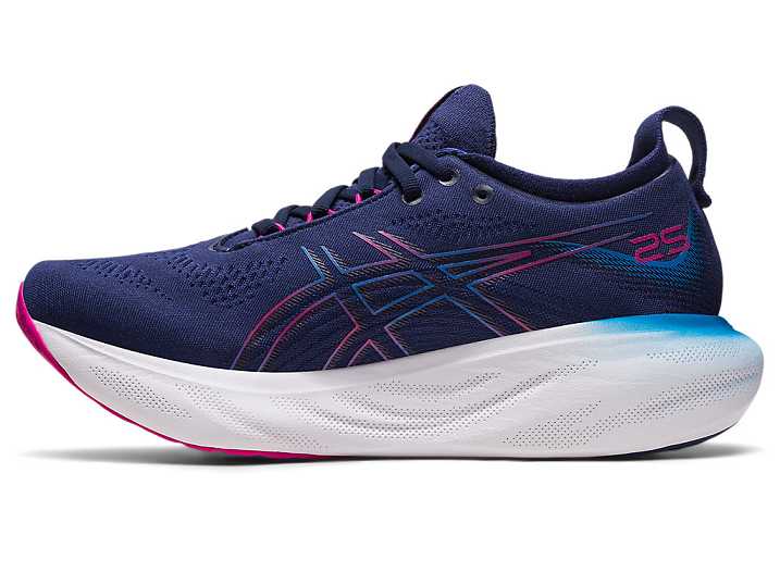 Asics GEL-NIMBUS 25 Ženske Tekaški Čevlji Modre Roza | Slovenija-7308295