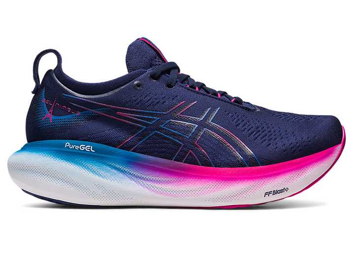 Asics GEL-NIMBUS 25 Ženske Tekaški Čevlji Modre Roza | Slovenija-7308295